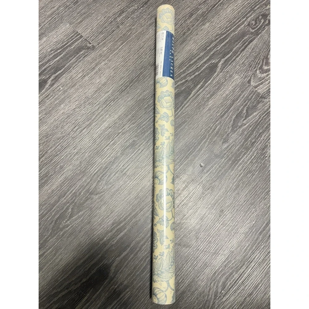 Ralph Lauren Home Floral Wallpaper Roll Blue Cream‎ Designer Wallcovering
